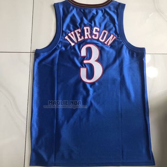 Maglia
 Allen Iverson NO 3 Philadelphia 76ers Mitchell & Ness 2001-02 Blu
